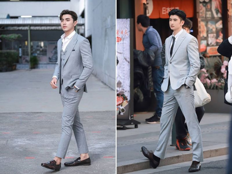 alt: Áo sơ mi kết hợp với vest nam là lựa chọn kinh điển