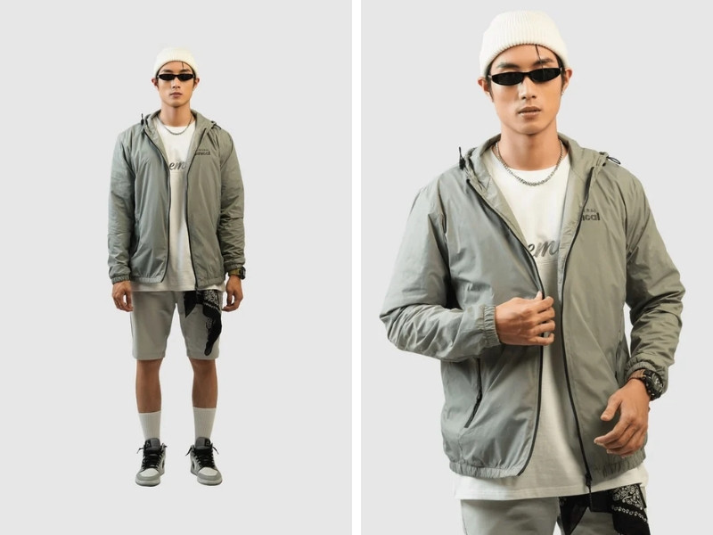 Áo khoác dù oversize MENFIT