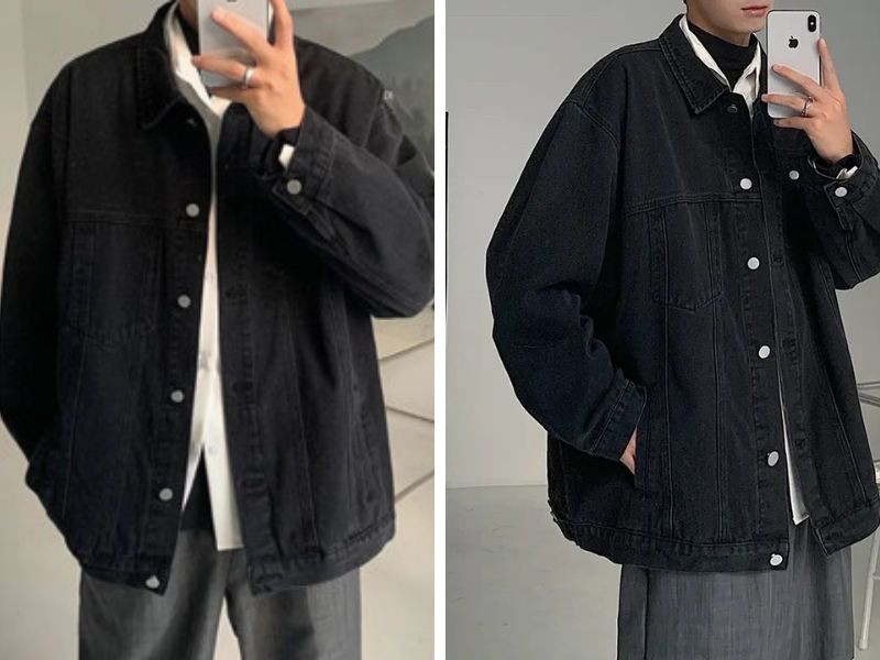 Áo khoác jean nam denim jacket fashion unisex