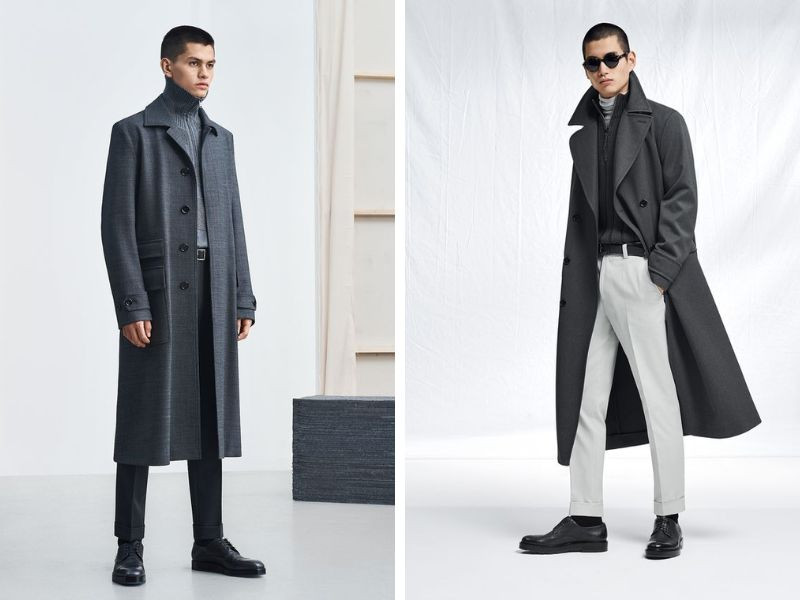 Áo măng tô nam dáng dài quá gối The Kooples
