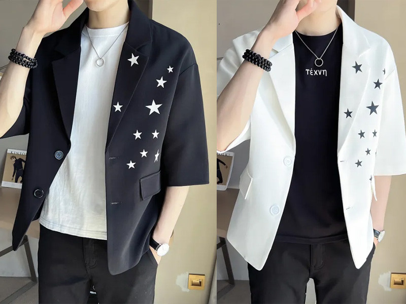 Áo vest họa tiết ngôi sao