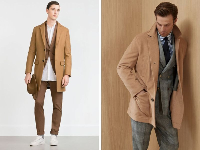 Phối áo măng tô với bộ Suit sang trọng