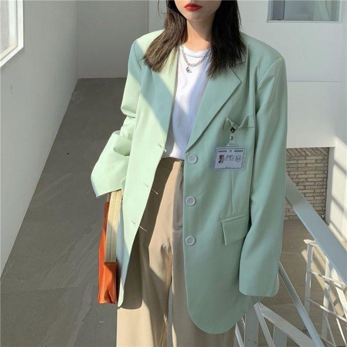 Áo Blazer màu xanh mint thanh lịch
