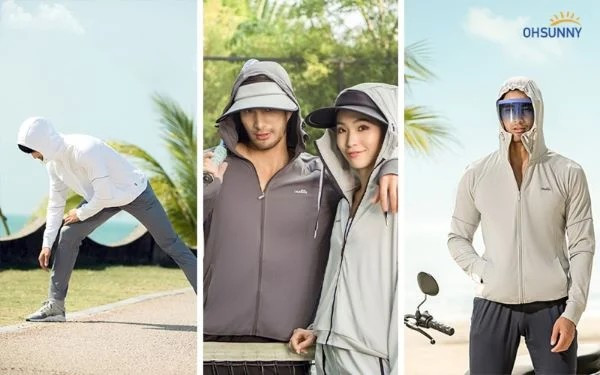 Áo chống nắng OhSunny chống nắng hiệu quả và thấm hút tốt.