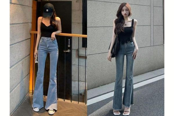 Áo hai dây và quần short lưng cao