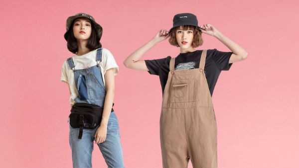 Áo khoác dài mix quần jeans ống rộng