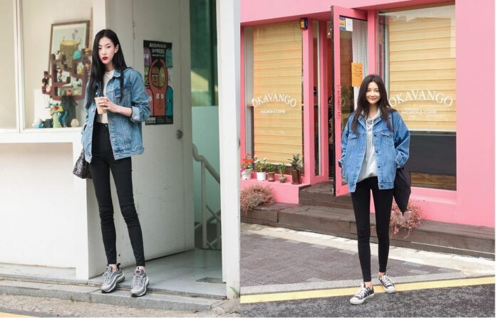 Áo khoác denim phong cách cho mùa thu (Nguồn: Internet)