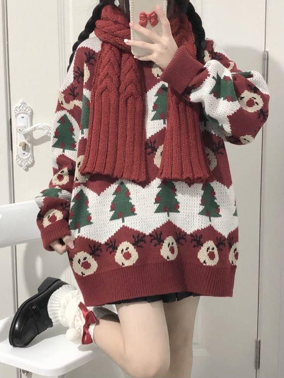 Gợi ý 5 cách phối đồ cùng áo len đi chơi đêm Noel thu hút mọi ánh nhìn
