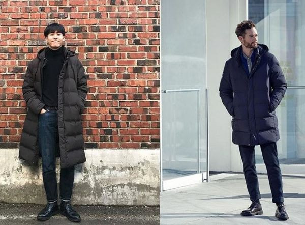 Áo phao kết hợp cùng quần dài