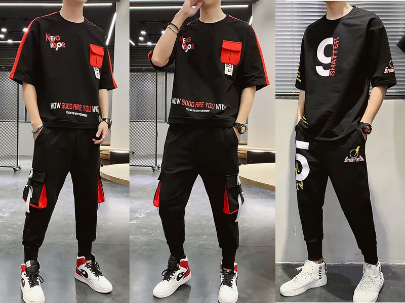Áo thun mix quần jogger