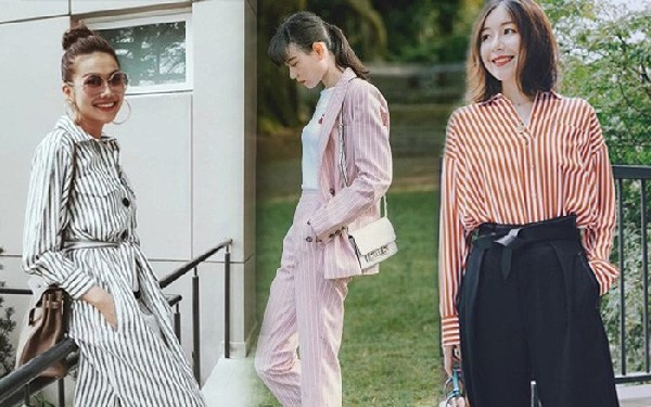 Cách phối đồ cho người lùn hiệu quả cùng họa tiết sọc dọc