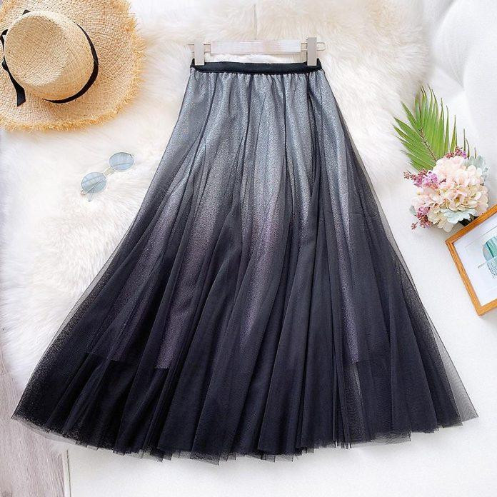 Chân váy ombre độc đáo