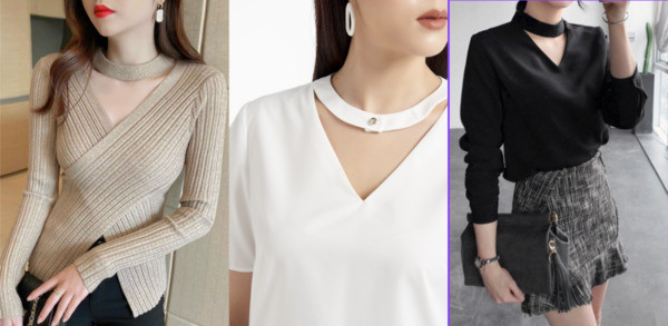 Kiểu áo Choker mang đến vẻ hiện đại, thời trang, phá cách và cá tính