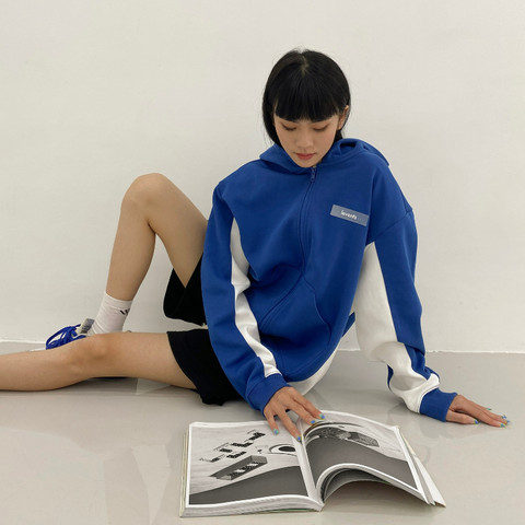 LEVENTS® BASIC ZIPPER HOODIE/ BLUE