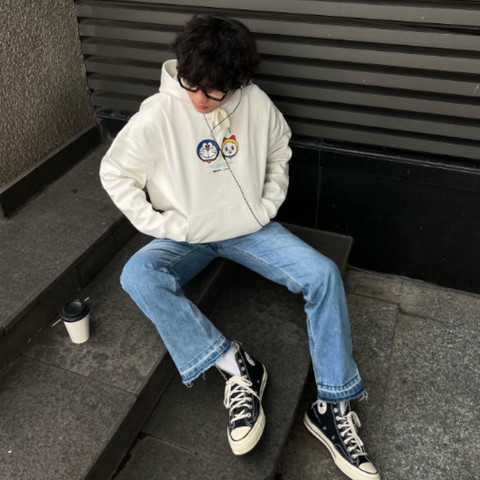 LEVENTS® DORAEMON COLLAB HOODIE/ WHITE