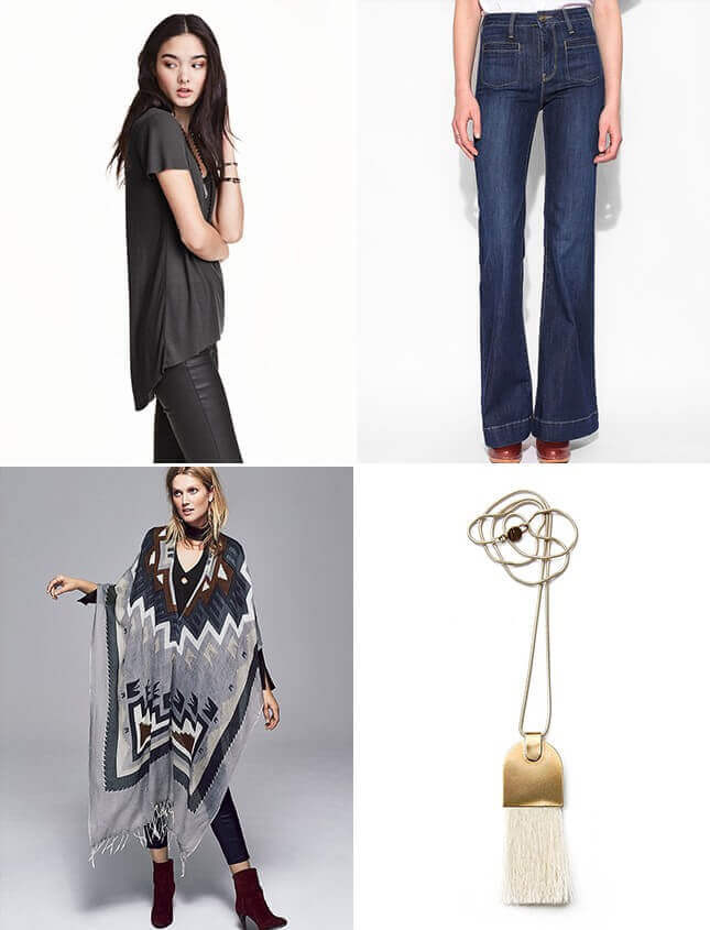 Mix đồ với quần jeans phong cách Bohemian