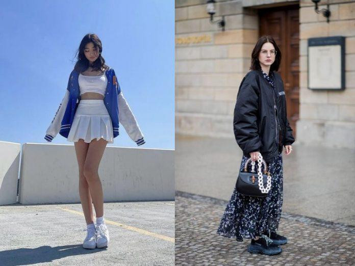 Phối áo khoác Varsity/Bomber