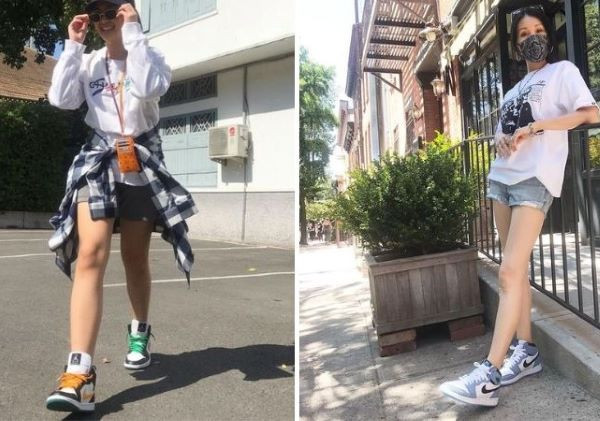 Phối giày Jordan cổ cao với quần short