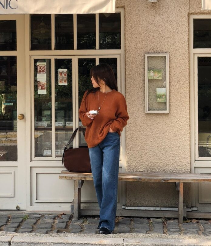 Học cách phối đồ với quần Jeans ống rộng để tự tin ra phố trong mùa đông 2024