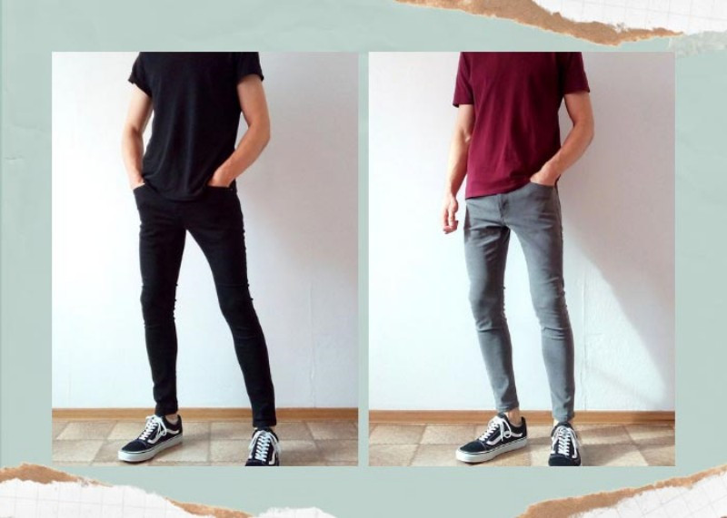 Quần jeans skinny, áo phông basic và giày Sneakers là công thức hoàn hảo cho các chàng trai.