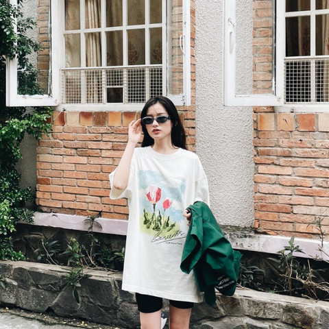 Trang phục họa tiết in hoa (áo thun in hình) Hippie Style