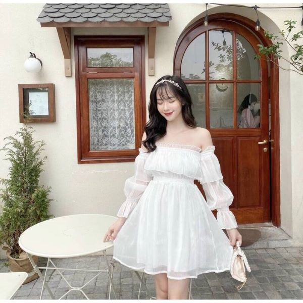 Váy tay bồng nữ tính