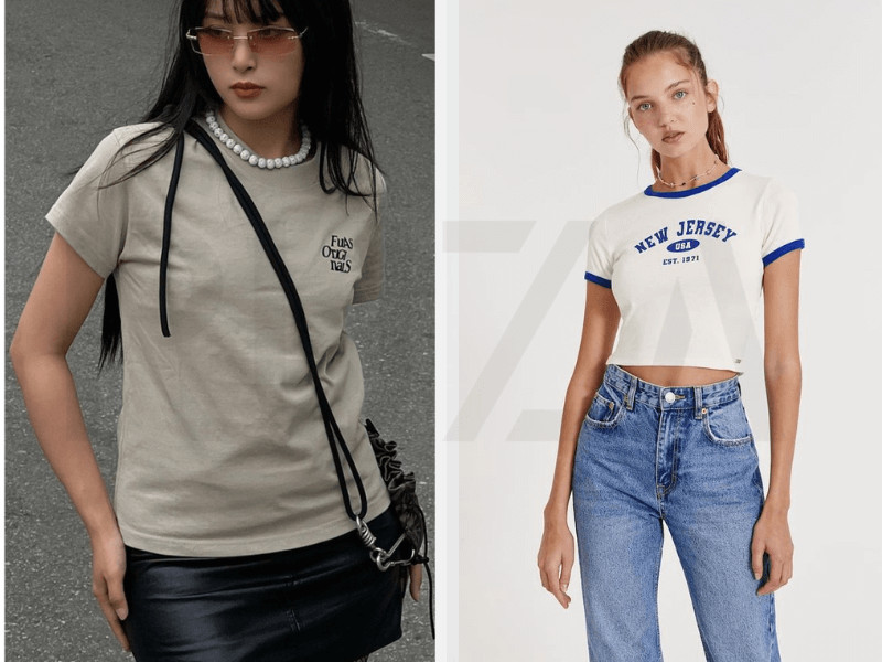 Áo baby tee hợp với dáng người nào?