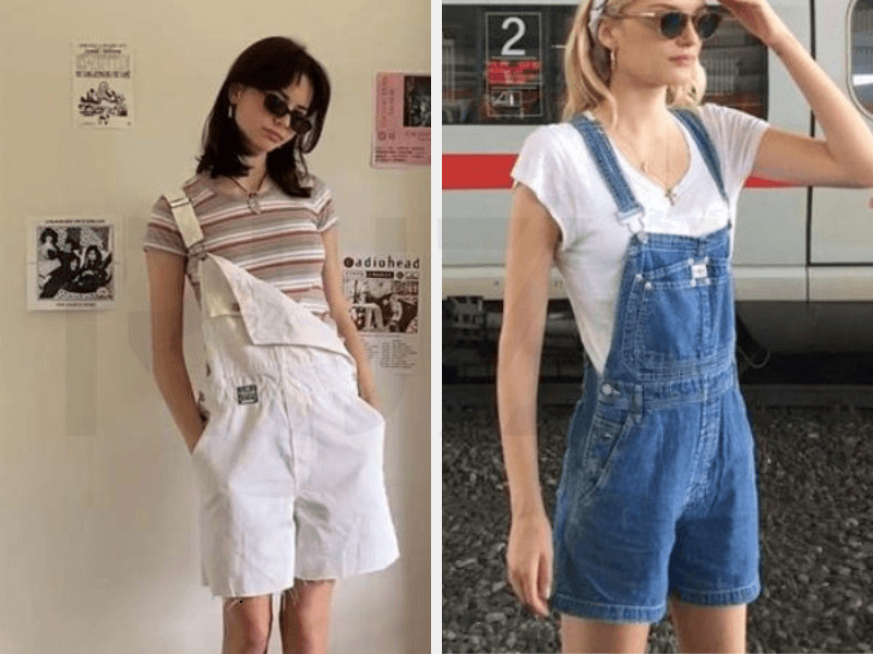 Áo Baby Tee với đồ yếm