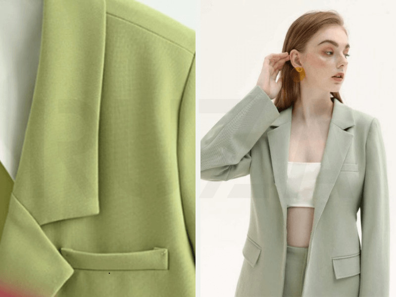 Áo blazer vải chéo hàn