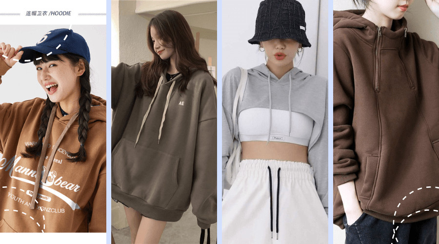 Các kiểu áo hoodie hot hiện nay
