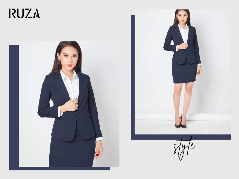 Gam màu tôn da cổ điển khoác vest