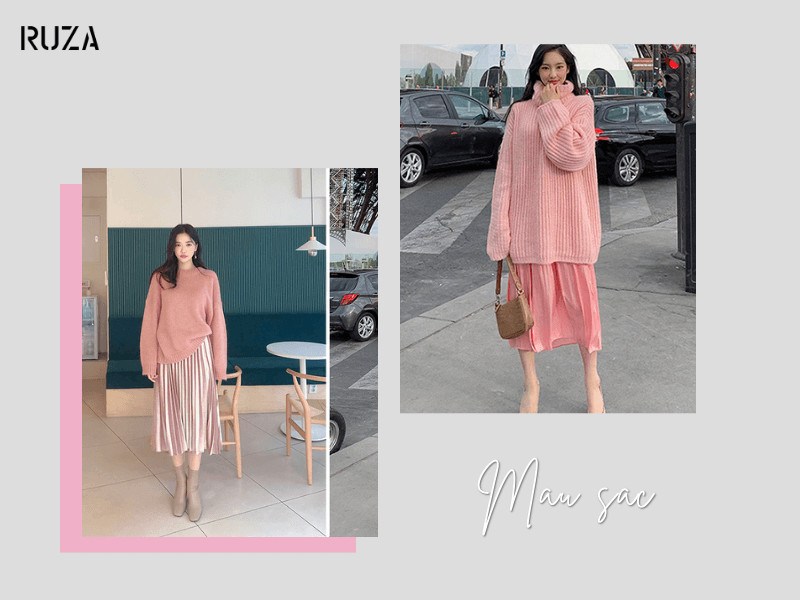 Kết hợp màu pastel ton sur ton