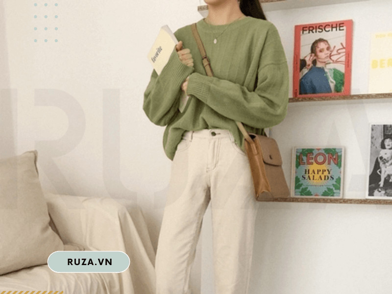 Kết hợp màu xanh cỏ mượt với các màu trung tính