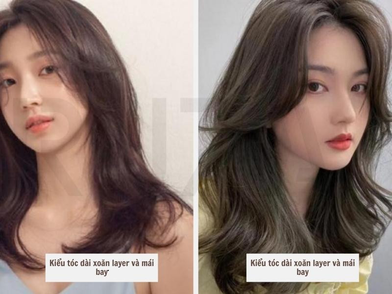 Kiểu tóc dài xoăn layer