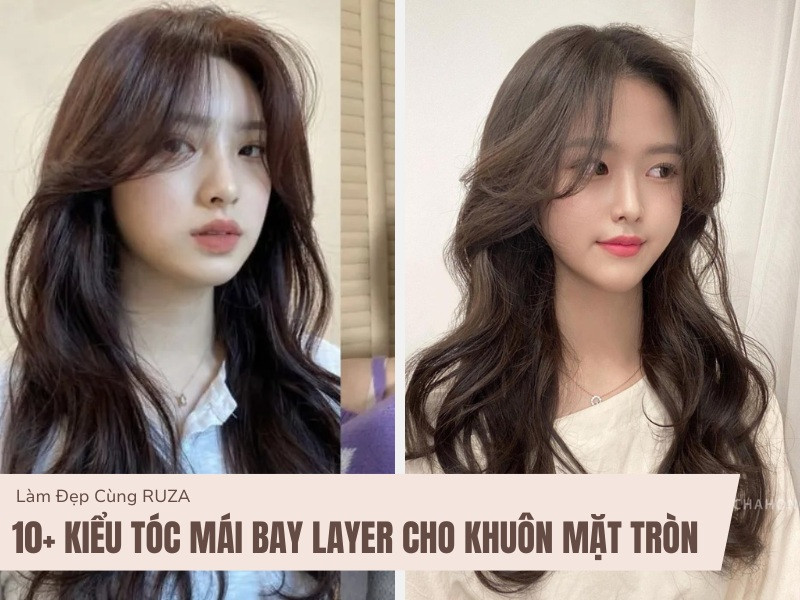 Tóc Mái Bay Layer: Xu Hướng Thời Trang Dành Cho Khuôn Mặt Tròn 2025