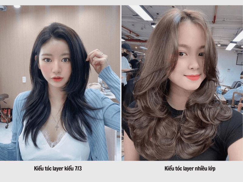 Layer kiểu 7/3 - tóc layer nhiều lớp