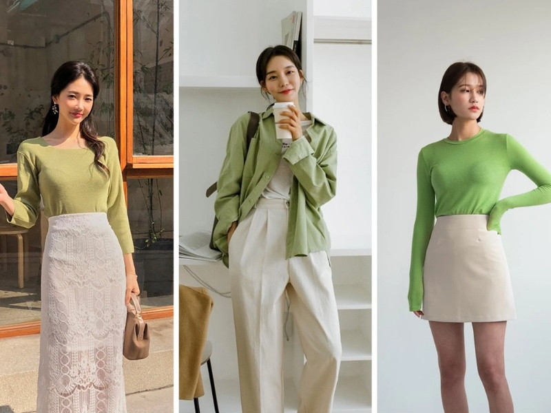 Lưu ý khi mặc đồ xanh lá cây