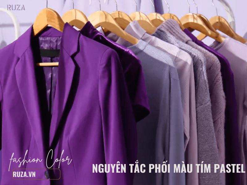 Nguyên tắc phối đồ với tím pastel