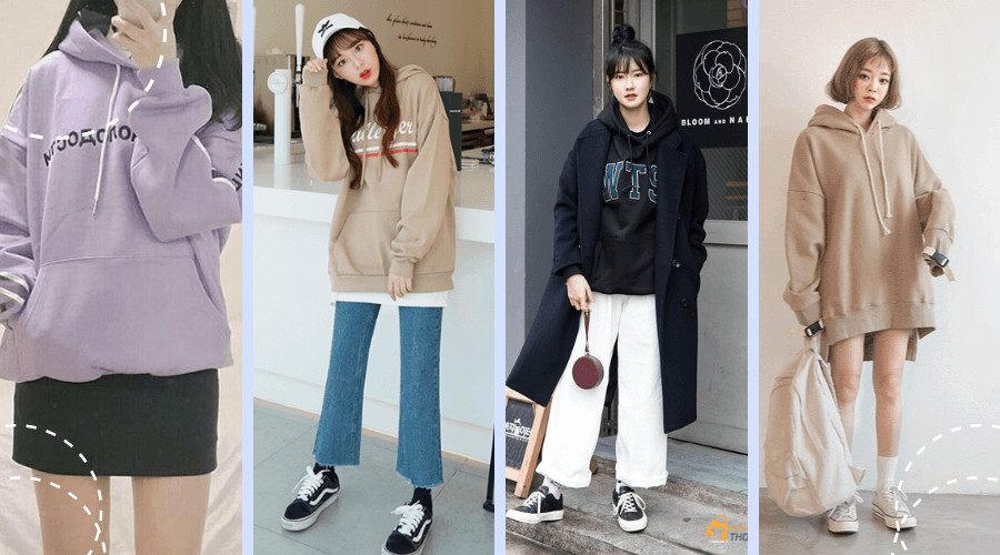 Phối đồ với áo hoodie đậm chất cá tính