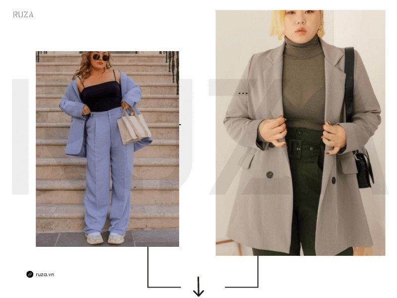 Phối Quần Tây Cùng Áo Blazer