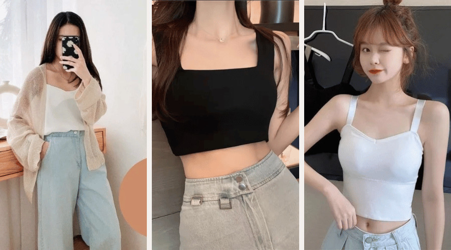 Sử dụng dây áo trong - Áo ngực không dây - Áo hai dây có sẵn mút ngực