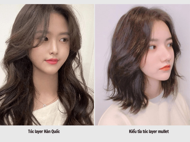Tóc layer Hàn Quốc - Tóc layer Mullet