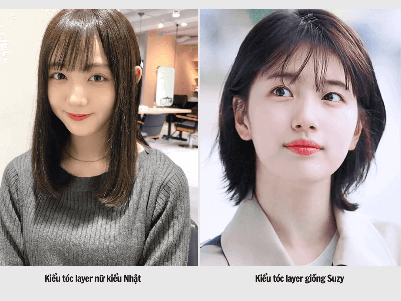 Tóc layer kiểu Nhật - Suzy