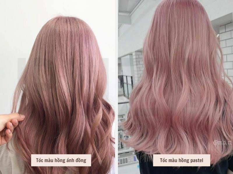 Tóc màu hồng ánh đồng