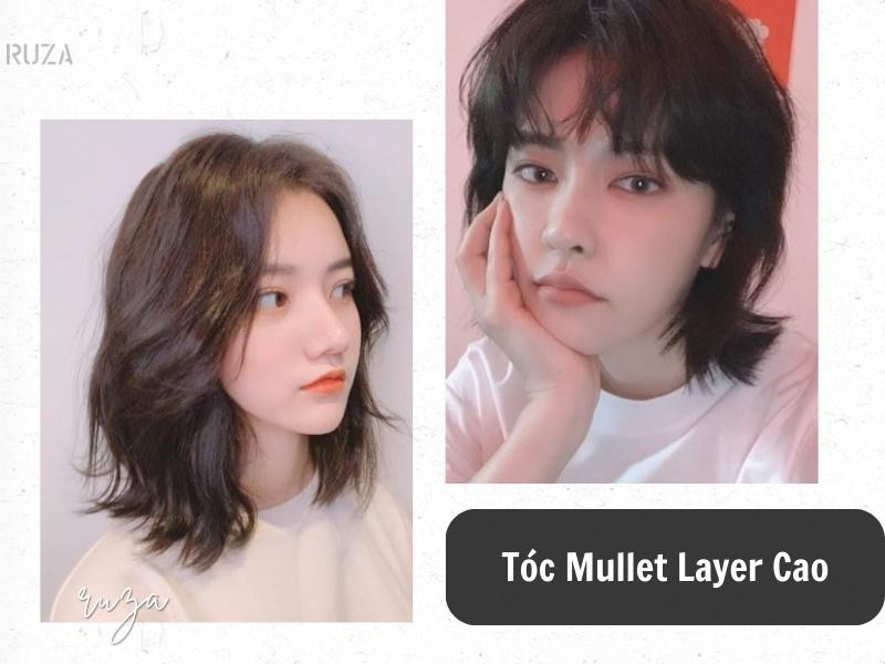 Tóc mullet layer cao