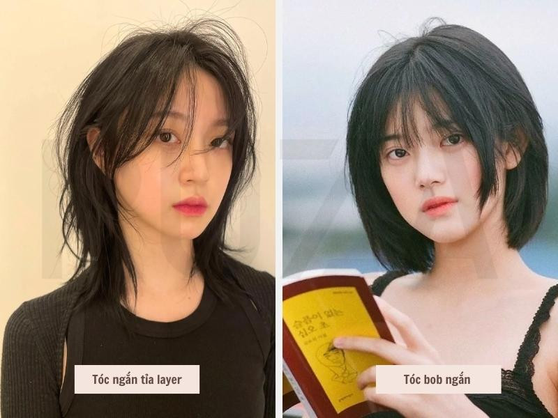 Tóc ngắn tỉa layer - Tóc bob ngắn
