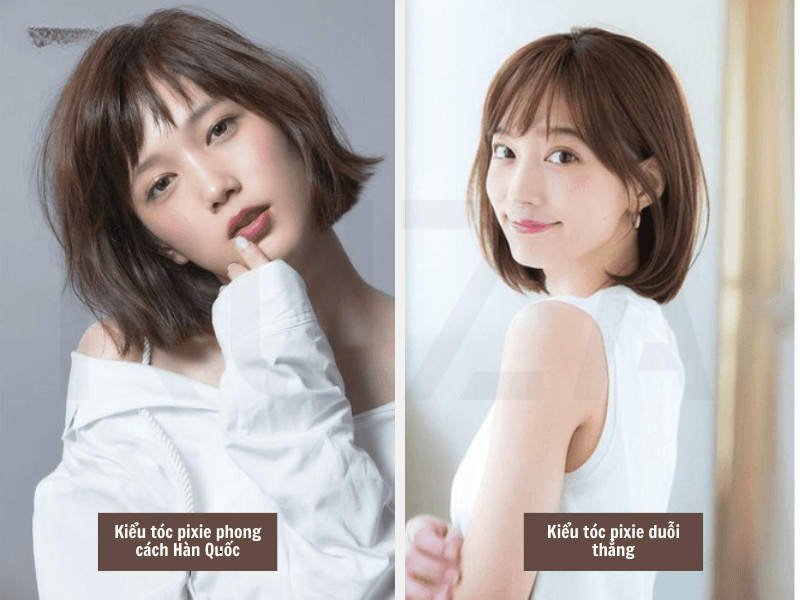 Tóc pixie phong cách Hàn Quốc – tóc pixie duỗi thẳng