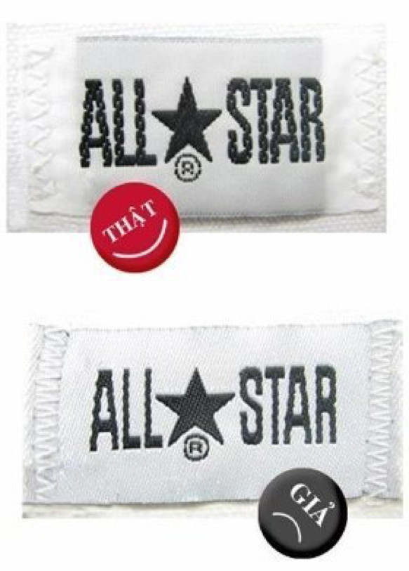 10+ cách phân biệt giày Converse thật giả né fake 100%