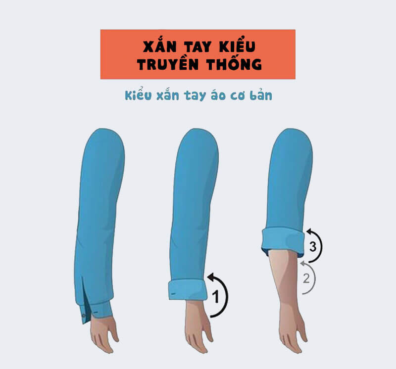 9 cách xắn tay áo sơ mi nam nhanh – gọn – đẹp anh em nên biết