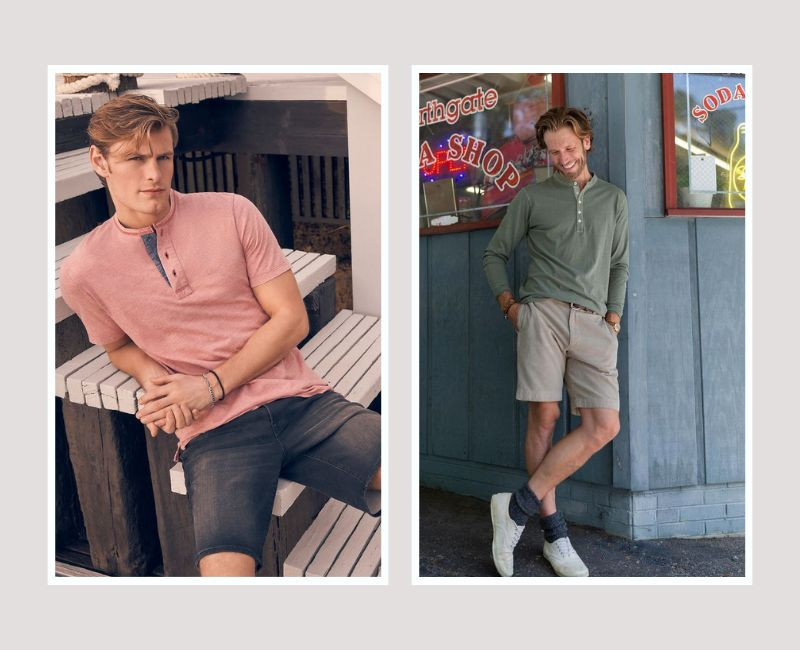 Áo henley là gì? Tips phối áo henley chuẩn nam tính cho chàng